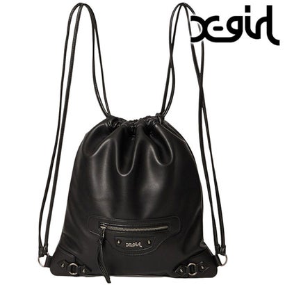 FAUX LEATHER UTILITY KNAPSACK BLACK [105264053003] （BLACK）｜詳細画像