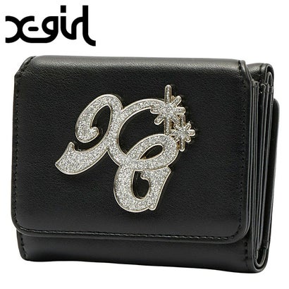 GLITTER XG LOGO MINI WALLET BLACK [105264054009] （BLACK）｜詳細画像