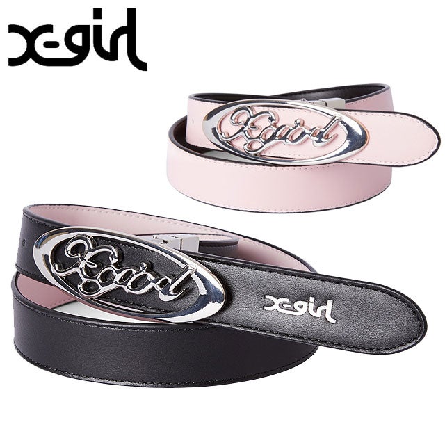 REVERSIBLE OVAL LOGO BUCKLE BELT BLACK [105264054023] （BLACK）