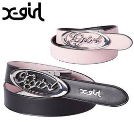 REVERSIBLE OVAL LOGO BUCKLE BELT BLACK [105264054023] （BLACK）