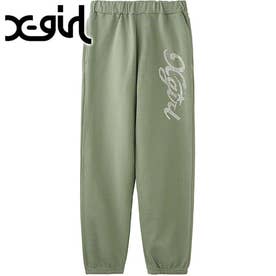 エックスガール X-girl RHINESTONE STAR CURSIVE LOGO SWEAT PANTS