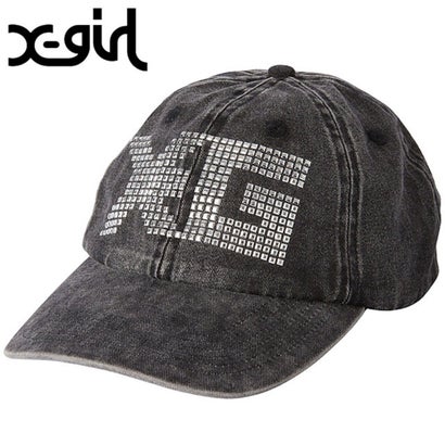 SQUARE STUDDED LOGO 6PANEL CAP BLACK [105264051002] （BLACK）｜詳細画像