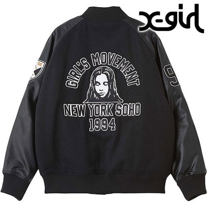 FACE PATCH STADIUM JACKET BLACK [105264021007] （BLACK）｜詳細画像