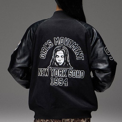 FACE PATCH STADIUM JACKET BLACK [105264021007] （BLACK）｜詳細画像