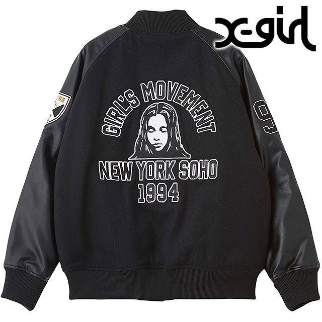 FACE PATCH STADIUM JACKET BLACK [105264021007] （BLACK）