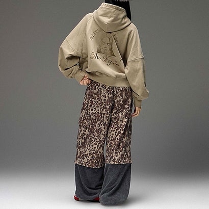 ARCH LOGO AND FACE HOODED SWEAT JACKET BEIGE [105264012008] （BEIGE）｜詳細画像