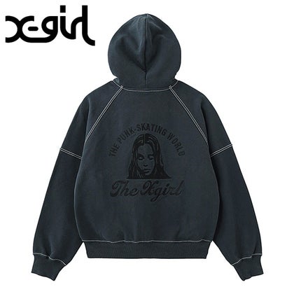 ARCH LOGO AND FACE HOODED SWEAT JACKET CHARCOAL [105264012008] （CHARCOAL）｜詳細画像