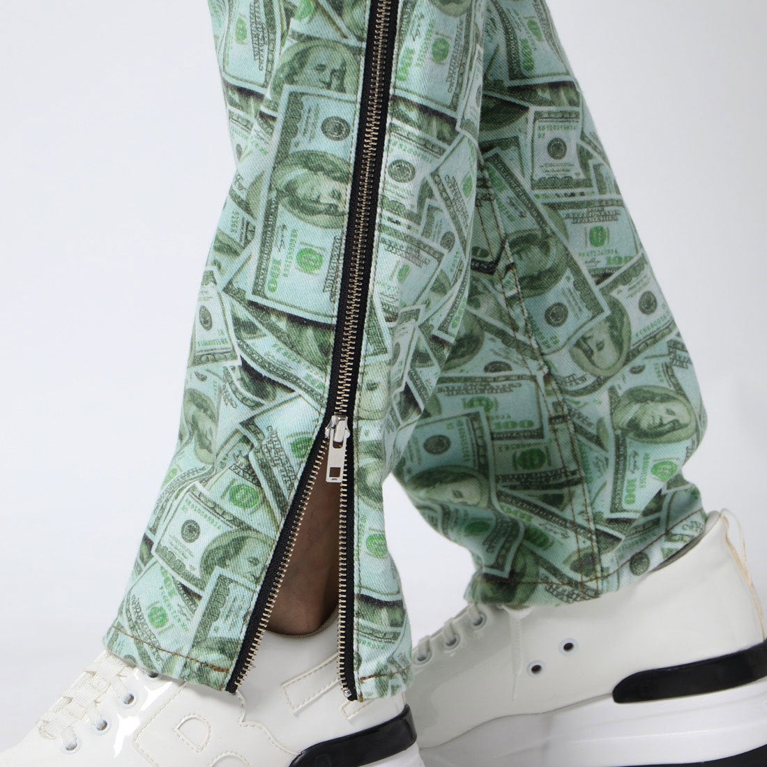 エックスガール X-girl X-girl x YURINO SIDE FULL ZIP PANTS （GREEN 
