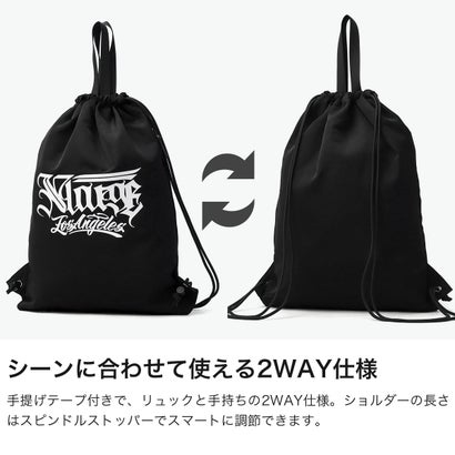 エクストララージ XLARGE ナップサック ブランド おしゃれ 高校生 スポーツ レディース メンズ 大人 男子 女子 かっこいい サブバッグ A4 巾着リュック リュック 通学 大学生 101263053001 （CAMO）｜詳細画像