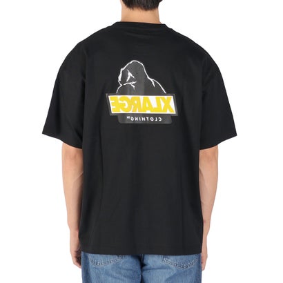 Tシャツ メンズ レディース 半袖 半そで 綿100 ブランド トップス OB バックプリント グラフィック ロゴ おしゃれ 丸首 BACKSIDE OG S/S TEE 101253011002 （NAVY）｜詳細画像