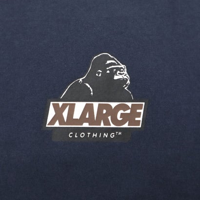 Tシャツ メンズ レディース 半袖 半そで 綿100 ブランド トップス OB バックプリント グラフィック ロゴ おしゃれ 丸首 BACKSIDE OG S/S TEE 101253011002 （NAVY）｜詳細画像