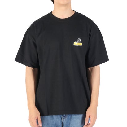 Tシャツ メンズ レディース 半袖 半そで 綿100 ブランド トップス OB バックプリント グラフィック ロゴ おしゃれ 丸首 BACKSIDE OG S/S TEE 101253011002 （NAVY）｜詳細画像