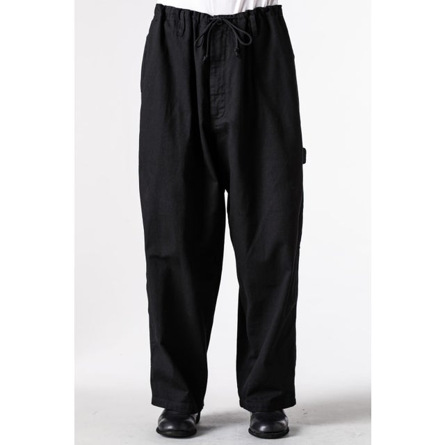 three st paint panel pants （Black）