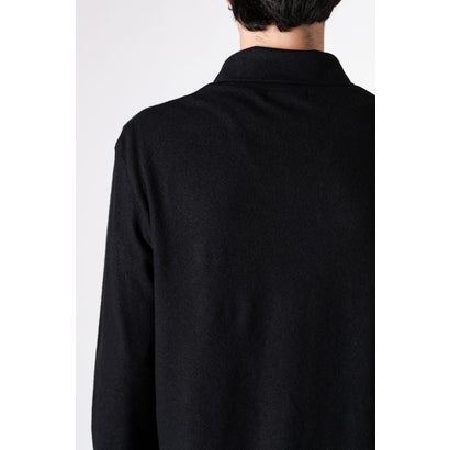 layered-collar turtleneck long-sleeve  （Black）｜詳細画像