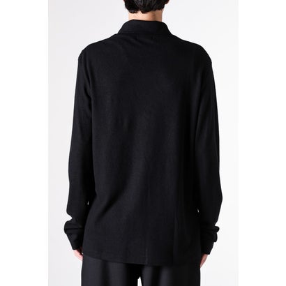 layered-collar turtleneck long-sleeve  （Black）｜詳細画像