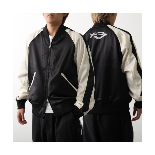 ジャケット LIQUID LOGO SATIN SOUVENIR JACKET LD4359 （BLACK/CREWHT-ブラック）