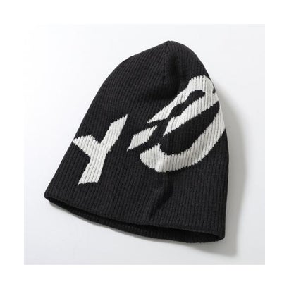 Y-3 ニット帽 GRAPHIC LOGO BEANIE KS8154 （BLACK/CREWHT-ブラック）｜詳細画像