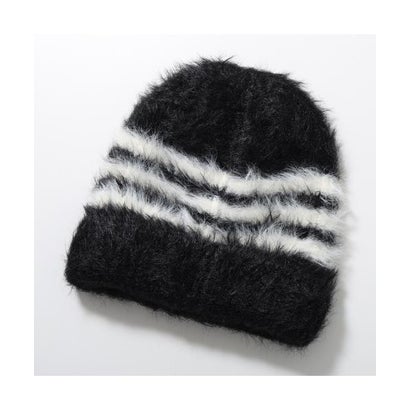 Y-3 ニット帽 STRIPES BEANIE ストライプス ビーニー KY3727 （BLACK/CREWHT-ブラック）｜詳細画像