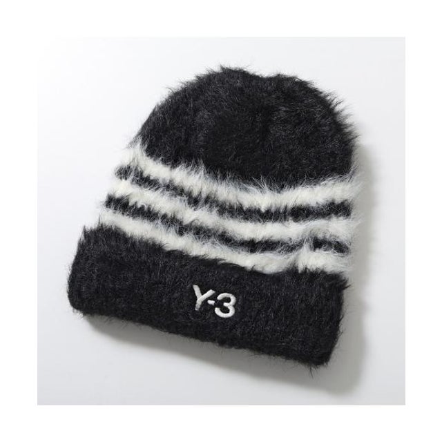ニット帽 STRIPES BEANIE ストライプス ビーニー KY3727 （BLACK/CREWHT-ブラック）