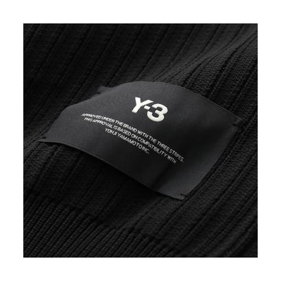 Y-3 ニット KNITTED PANEL BLOCKED HALF ZIP KR1119 （BLACK/ブラック）｜詳細画像