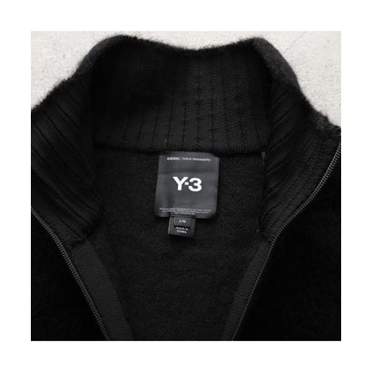Y-3 ニット KNITTED PANEL BLOCKED HALF ZIP KR1119 （BLACK/ブラック）｜詳細画像