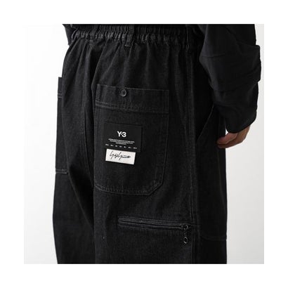 Y-3 デニムパンツ DENIM WIDE PANTS KS3897 （BLACK/NOIR/ブラック）｜詳細画像
