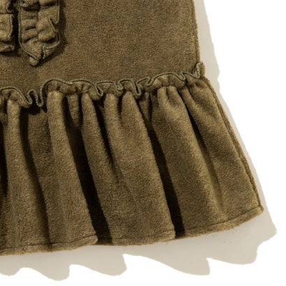 フリースフリルベスト（Fleece Frill Vest） （OLIVE）｜詳細画像
