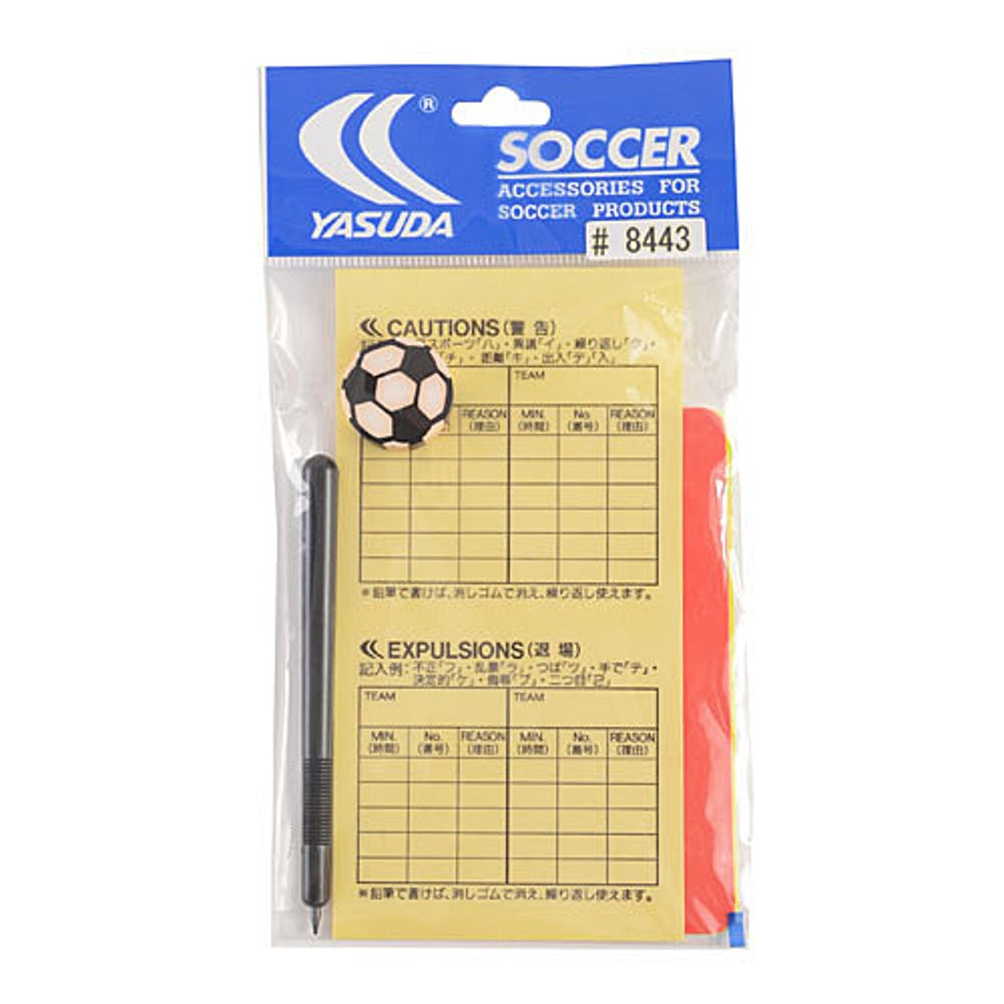 YASUDA ヤスダ 警告・退場カード 8443 他 サッカーレフリー用品 