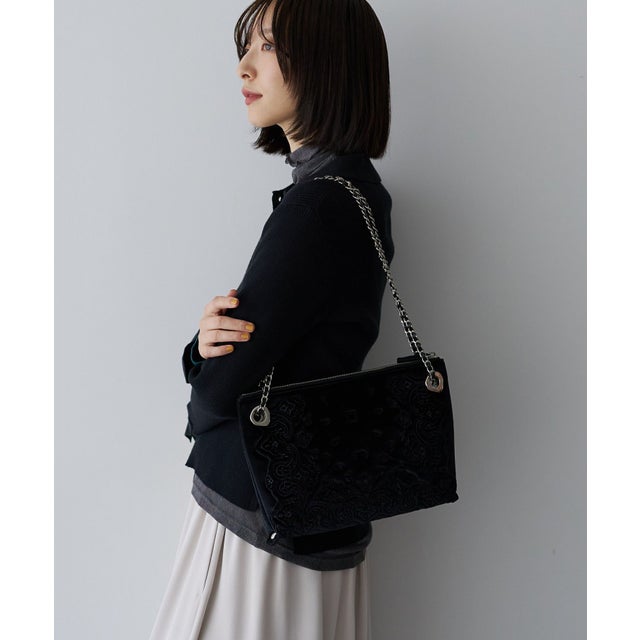 LE VERNIS.Eyelet 2way bag （ブラック）