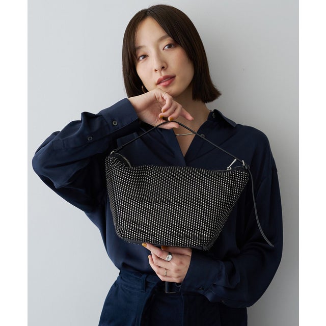 【LE VERNIS】Stone mesh bag（ブラック）