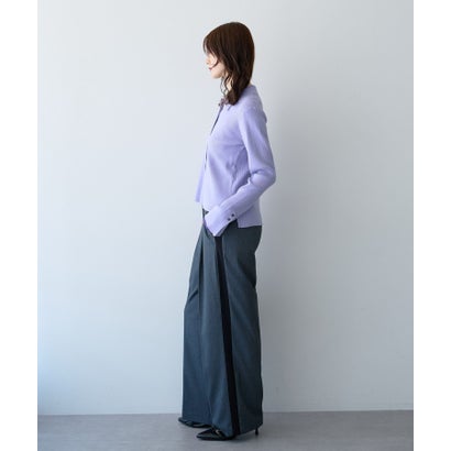イェッカ ヴェッカ YECCA VECCA サイドラインストレートワイドパンツ （ベージュ）｜詳細画像