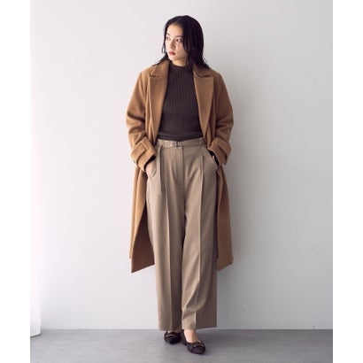 イェッカ ヴェッカ YECCA VECCA サイドラインストレートワイドパンツ （ベージュ）｜詳細画像