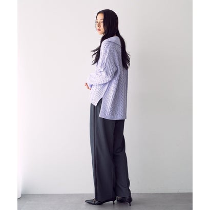 イェッカ ヴェッカ YECCA VECCA サイドラインストレートワイドパンツ （ベージュ）｜詳細画像