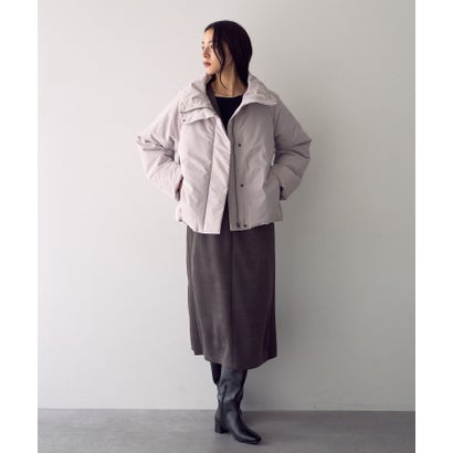 パデットスタンドカラーブルゾン （グレーベージュ）｜詳細画像