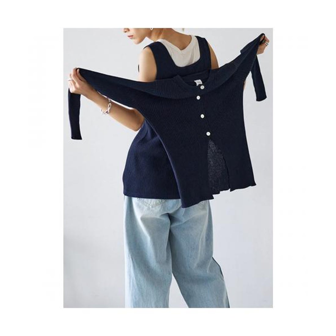 イエン YENN YENN カーディガン COTTON RIB CARDIGAN Y251-91013