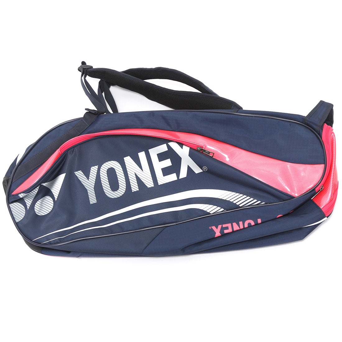 ヨネックス YONEX テニスラケットケース BAG1612R ラケットバッグ6(リュック付)〈テニス6本用〉 BAG1612R ネイビー×ピンク