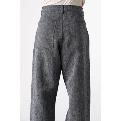 WORK 5POCKET STRAIGHT PANTS （BLACK & BEIGE）｜詳細画像