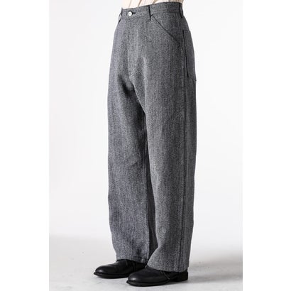 WORK 5POCKET STRAIGHT PANTS （BLACK & BEIGE）｜詳細画像
