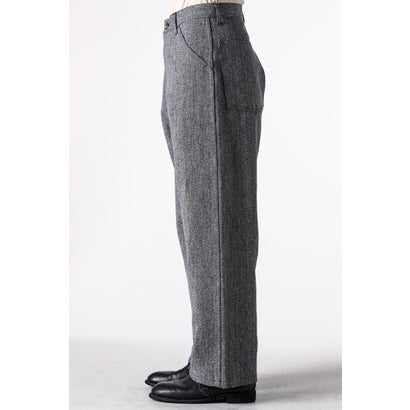 WORK 5POCKET STRAIGHT PANTS （BLACK & BEIGE）｜詳細画像