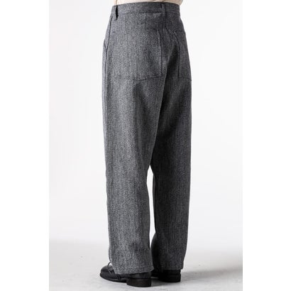 WORK 5POCKET STRAIGHT PANTS （BLACK & BEIGE）｜詳細画像