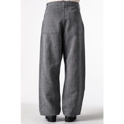 WORK 5POCKET STRAIGHT PANTS （BLACK & BEIGE）｜詳細画像
