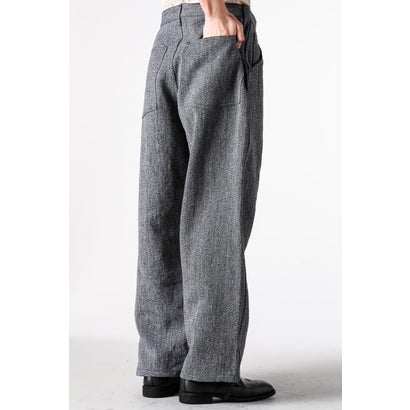 WORK 5POCKET STRAIGHT PANTS （BLACK & BEIGE）｜詳細画像