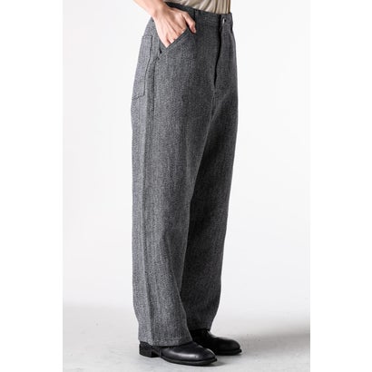 WORK 5POCKET STRAIGHT PANTS （BLACK & BEIGE）｜詳細画像