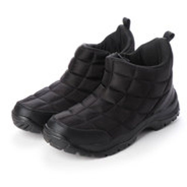
                    レインブーツ 防水 防寒  メンズブーツ スノーシューズ レインシューズ ジップアップ 軽量 雪 雨 靴 （ブラック）