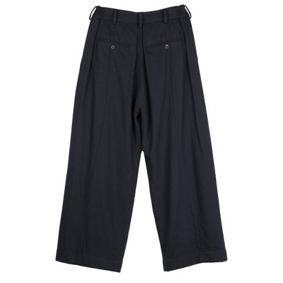EXTRA WIDE-LEG TROUSERS Black｜詳細画像
