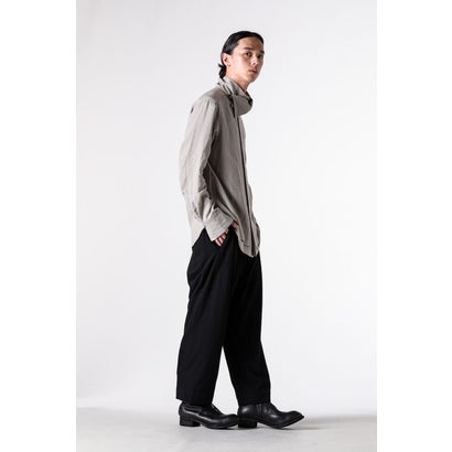 STRIPED HIGH COLLAR SHIRT （L. Gray）｜詳細画像