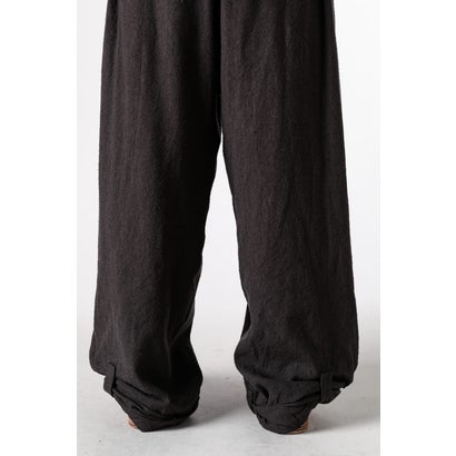 WIDE-LEG TROUSERS WITH PULL TABS Brown｜詳細画像