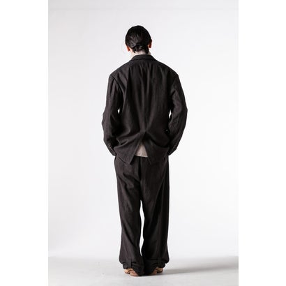 WIDE-LEG TROUSERS WITH PULL TABS Brown｜詳細画像