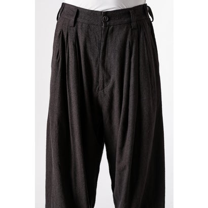 WIDE-LEG TROUSERS WITH PULL TABS Brown｜詳細画像