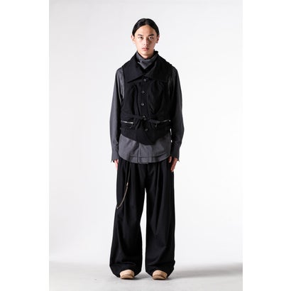HIGH-NECK UTILITY VEST Black｜詳細画像